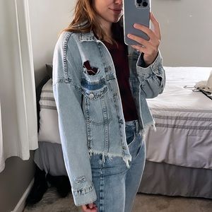 CROPPED denim jacket